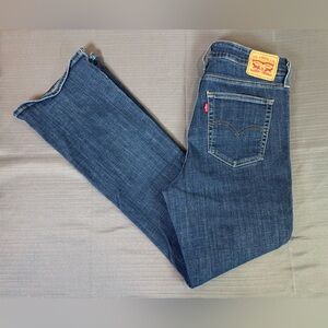 Levi’s 725 High Rise Bootcut Jeans W32 Dark Wash Stretch Flare Women’s